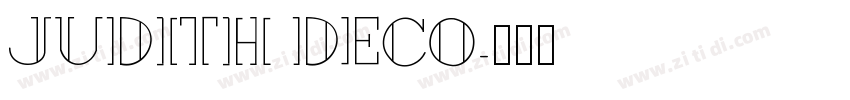Judith Deco字体转换